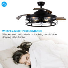 Carregar imagem no visualizador da galeria, 52&quot; Jamshedpur Industrial Downrod Mount Ceiling Fan with Lighting and Remote Control
