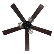 Cargar imagen en el visor de la galería, 52&quot; Kashmir Traditional Downrod Mount Reversible Ceiling Fan with Lighting and Remote Control
