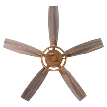 Cargar imagen en el visor de la galería, 52&quot; Madhya Pradesh Modern Downrod Mount Reversible Crystal Ceiling Fan with Lighting and Remote Control
