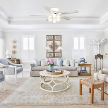 Load image into Gallery viewer, 52&quot; Traditional Flush Mount Reversible Ceiling Fan with Lighting and Remote Control
