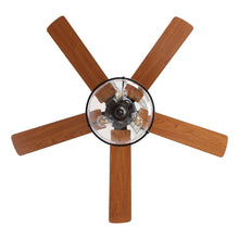 Carregar imagem no visualizador da galeria, 52&quot; Mumbai Industrial Downrod Mount Reversible Ceiling Fan with Lighting and Remote Control
