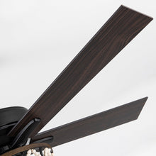 Cargar imagen en el visor de la galería, 52&quot; New Delhi Industrial Downrod Mount Reversible Ceiling Fan with Lighting and Remote Control
