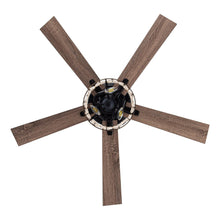 Load image into Gallery viewer, 52&quot; New Delhi Industrial Downrod Mount Reversible Ceiling Fan with Lighting and Remote Control
