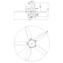 Carregar imagem no visualizador da galeria, 52&quot; Nilgril Farmhouse Downrod Mount Reversible Ceiling Fan with Lighting and Remote Control
