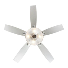 Cargar imagen en el visor de la galería, 52&quot; Tibuh Modern Downrod Mount Reversible Crystal Ceiling Fan with Lighting and Remote Control
