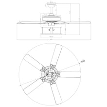 Carregar imagem no visualizador da galeria, 52&quot; Urbana Downrod Mount Reversible Industrial Ceiling Fan with Lighting and Pull Chain
