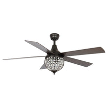 Load image into Gallery viewer, 52&quot; Varanasi Traditional Downrod Mount Ceiling Fan with Lighting and Remote Control
