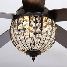 Load image into Gallery viewer, 52&quot; Varanasi Traditional Downrod Mount Ceiling Fan with Lighting and Remote Control
