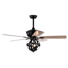 Load image into Gallery viewer, 52&quot; Wilburton Industrial Downrod Mount Reversible Ceiling Fan with Lighting and Remote Control
