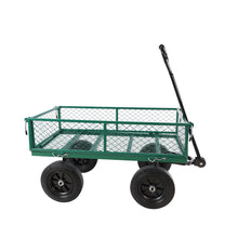 Load image into Gallery viewer, (Green solid wheels wagon cart) Solid wheels Tools cart Wagon Cart Garden cart trucks make it easier to transport firewood
