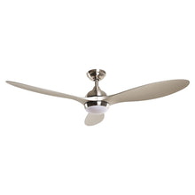 Load image into Gallery viewer, 56&quot; Bernardino Modern Brushed Nickel DC Motor Downrod Mount Reversible Ceiling Fan with Lighting and Remote Control
