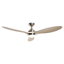 Load image into Gallery viewer, 56&quot; Bernardino Modern Brushed Nickel DC Motor Downrod Mount Reversible Ceiling Fan with Lighting and Remote Control
