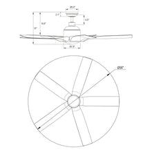 Load image into Gallery viewer, 56&quot; Genoa Farmhouse DC Motor Downrod Mount Reversible Ceiling Fan with Lighting and Remote Control
