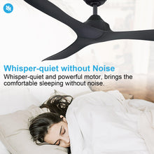 Carregar imagem no visualizador da galeria, 56&quot; Modern DC Motor Downrod Mount Reversible Ceiling Fan with Remote Control
