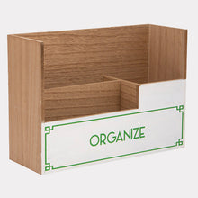 Carregar imagem no visualizador da galeria, Green &amp; White Desktop Organizer, Choose Your Style
