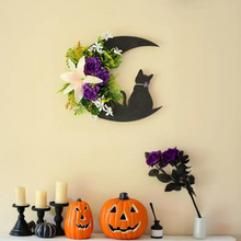 Load image into Gallery viewer, Black Cat Wreath
