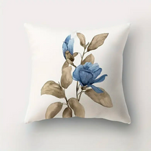 Load image into Gallery viewer, Blue Flowers Cushion Covers
