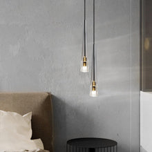 Load image into Gallery viewer, Minimalist Vintage Crystal Pendant Light
