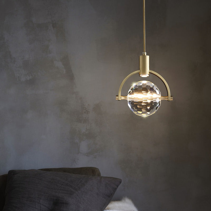 Modern Ring Crystal LED Pendant Light