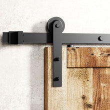Carregar imagem no visualizador da galeria, Non-Bypass Sliding Barn Door Hardware Kit - Straight Design Roller
