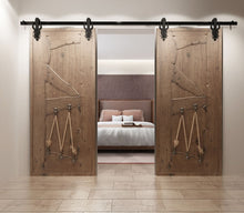 Load image into Gallery viewer, Non-Bypass Sliding Barn Door Hardware Kit - Imperial Design Roller
