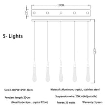 Cargar imagen en el visor de la galería, MIRODEMI® Orta San Giulio | Hanging Crystal Lamp for Living Room
