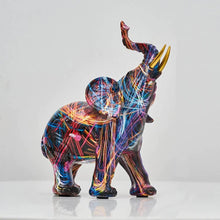 Load image into Gallery viewer, Creative Graffiti Elephant Figurine
