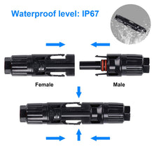 Cargar imagen en el visor de la galería, ACOPOWER 2 Pairs PV Connector Male/Female Solar Panel Cable Connectors
