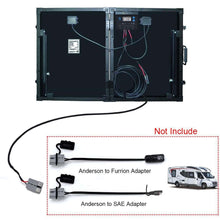 Cargar imagen en el visor de la galería, ACOPower 100w 12v Portable Solar Panel kit, Foldable Mono Suitcase, proteusX Waterproof 20A Charge Controller
