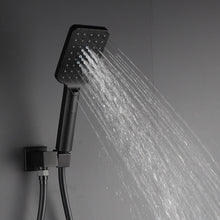 Carregar imagem no visualizador da galeria, Shower Faucet Set Anti-scald Shower Fixtures with Rough-in Pressure Balanced Valve and Embedded Box, Wall Mounted Rain Shower System
