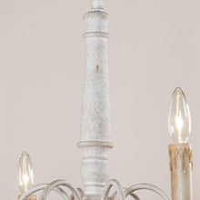 Load image into Gallery viewer, 6-Light French Country Candle-Style Chandelier in Distressed
