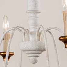 Cargar imagen en el visor de la galería, 6-Light French Country Candle-Style Chandelier in Distressed
