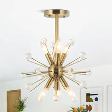 Load image into Gallery viewer, 6-Light Industrial Pendant Lighting
