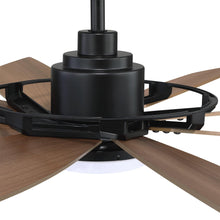 Carregar imagem no visualizador da galeria, 60&quot; Antone Industrial DC Motor Downrod Mount Reversible Ceiling Fan with Lighting and Remote Control
