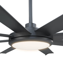 Load image into Gallery viewer, 60&quot; Industrial DC Motor Downrod Mount Ceiling Fan with Lighting and Remote Control
