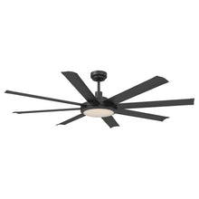 Carregar imagem no visualizador da galeria, 60&quot; Industrial DC Motor Downrod Mount Ceiling Fan with Lighting and Remote Control
