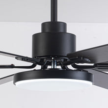 Load image into Gallery viewer, 60&quot; Industrial DC Motor Downrod Mount Reversible Ceiling Fan with Lighting and Remote Control
