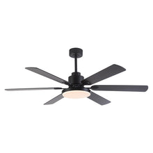 Load image into Gallery viewer, 60&quot; Industrial DC Motor Downrod Mount Reversible Ceiling Fan with Lighting and Remote Control
