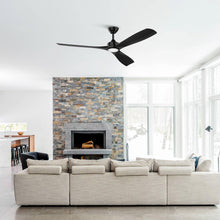 Cargar imagen en el visor de la galería, 60&quot; Newbury Industrial DC Motor Downrod Mount Reversible Ceiling Fan with Lighting and Remote Control
