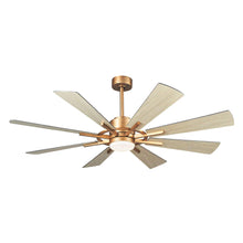 Cargar imagen en el visor de la galería, 60&quot; Oretha Windmill DC Ceiling Fan with LED Lighting
