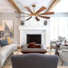 Carregar imagem no visualizador da galeria, 60&quot; Oretha Windmill DC Ceiling Fan with LED Lighting
