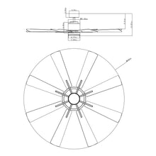 Carregar imagem no visualizador da galeria, 60&quot; Oretha Windmill DC Ceiling Fan with LED Lighting
