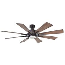 Carregar imagem no visualizador da galeria, 60&quot; Oretha Windmill DC Ceiling Fan with LED Lighting
