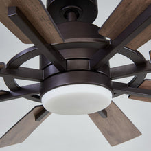 Cargar imagen en el visor de la galería, 60&quot; Oretha Windmill DC Ceiling Fan with LED Lighting
