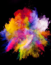 Cargar imagen en el visor de la galería, Wall Mural Decal Sticker Burst of Color Powder Abstract #6006
