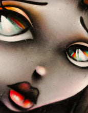 Carregar imagem no visualizador da galeria, Graffiti Art Wall Mural Decal Sticker of Girl #6007
