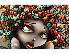 Load image into Gallery viewer, Graffiti Art Wall Mural Decal Sticker of Girl #6007

