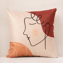 Load image into Gallery viewer, Abstract Face Cushion Covers
