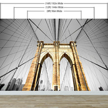 Cargar imagen en el visor de la galería, New York City Brooklyn Bridge Wall Mural #6042
