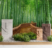 Carregar imagem no visualizador da galeria, Japanese Bamboo Forest Arashiyama Woods Wall Mural #6043
